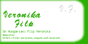 veronika filp business card